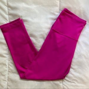 Hot pink 7/8 high waisted leggings